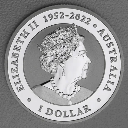 1oz Silbermünze "Australian Emu" 2023, Motivseite