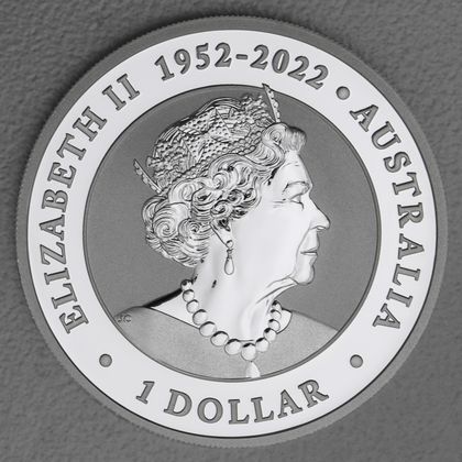 1oz Silbermünze "Australian Emu" 2023, Motivseite