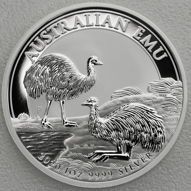 Silbermünze 1oz Australian Emu 2020
