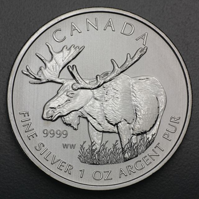 Silbermünze 1oz Canadian Wildlife 2012 Elch