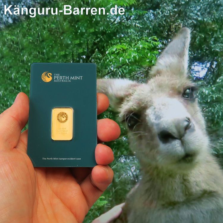 10g Känguru Feingoldbarren 10g Känguru Feingoldbarren