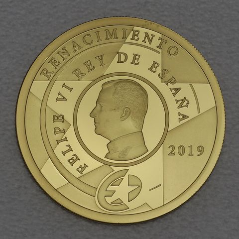 Goldmünze 200 Euro Spanien 2019 Renaissance 