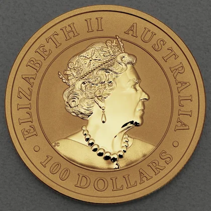 Australian Kangaroo Goldmünze, 2020, Queen Elizabeth II