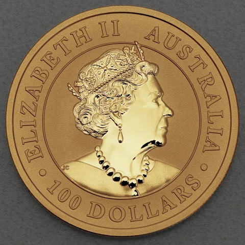 Australian Kangaroo Goldmünze, 2020, Queen Elizabeth II