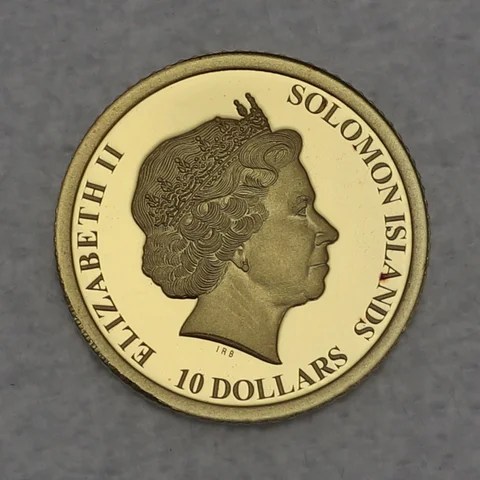 Goldmünze 10 Dollars Salomonen 2019 - Maple Leaf 1/2g  Feingold