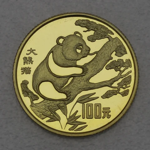 Goldmünze 100 Yuan 1994 China Panda (Endangered Wildlife)