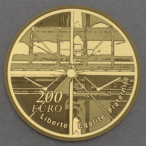 Goldmünze 200 Euro Frankreich 2010 - Centre Georges Pompidou