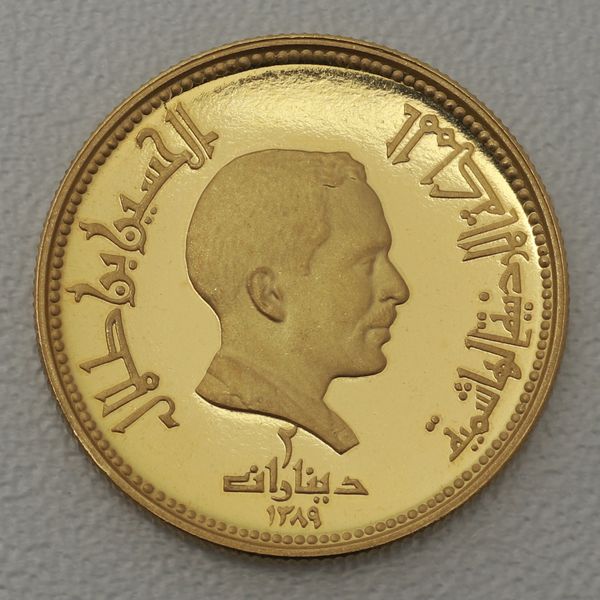 Goldmünze 2 Dinar Jordanien 1969 - Forum von Jerash