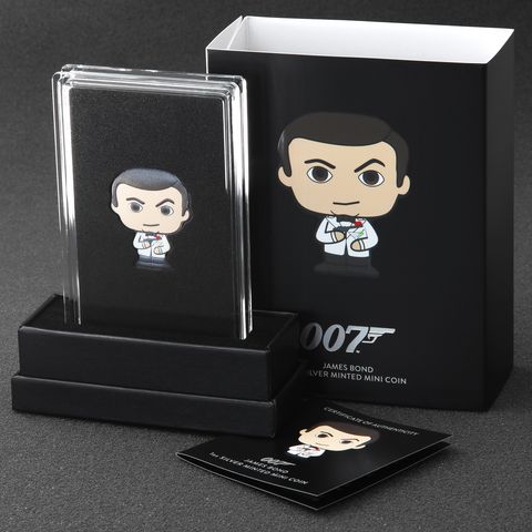 Silbermünze 1oz James Bond 2023 Minted Mini Coin  in Designverpackung