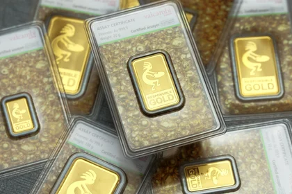 Auropelli Goldbarren in verschiedenen Größen