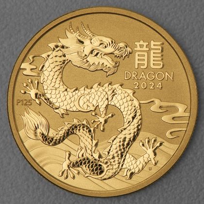 Lunar III, 1oz Goldmünze, Drache, 2024 