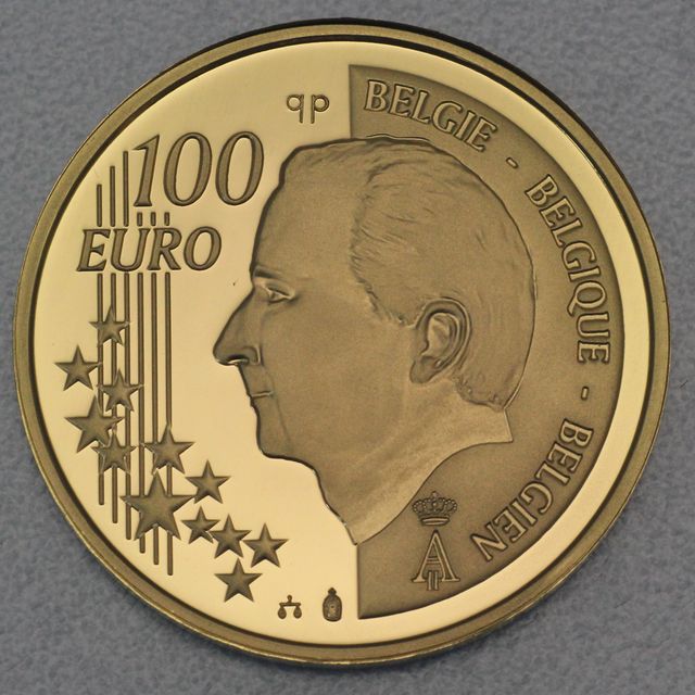 100 Euro Belgien Goldmünze 2005