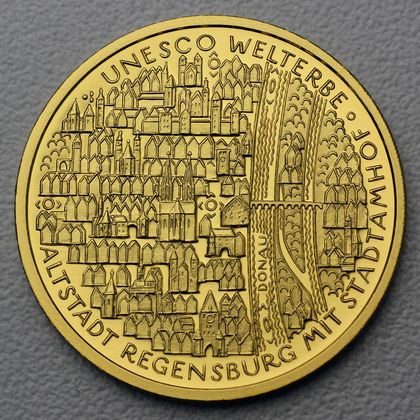 100 Euro Goldmünze "Altstadt Regensburg" 2016