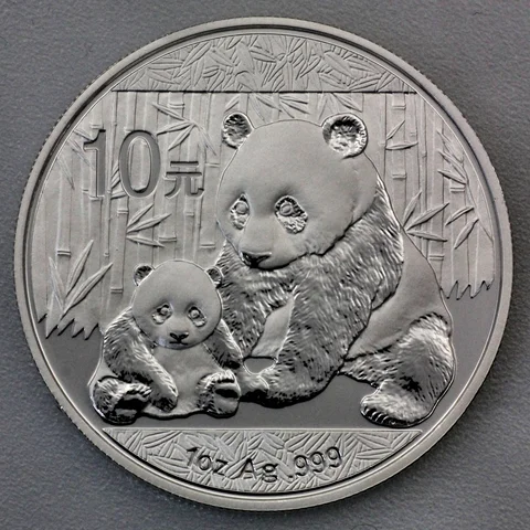 1oz Silbermünze Panda, 2012