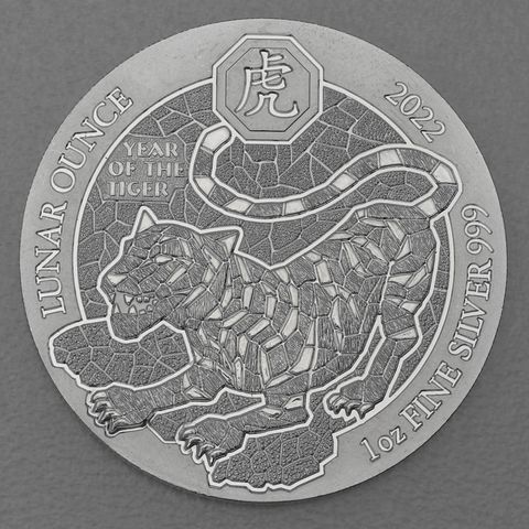 Silbermünze 1oz Lunar Ounce 2022 - Tiger / Year of the Tiger