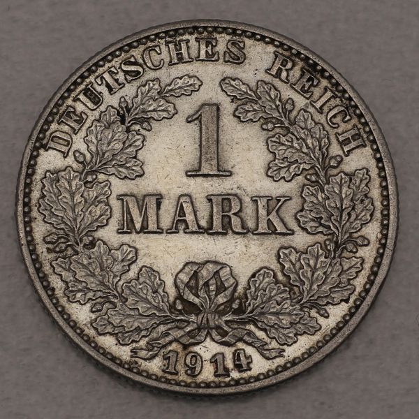 Silbermünze Deutsches Kaiserreich 1 Mark 1914