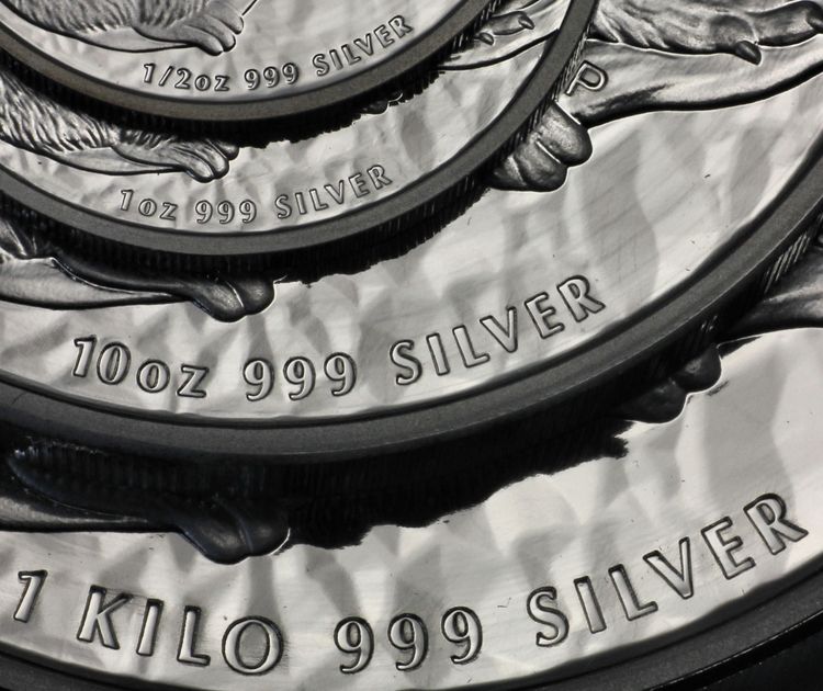 999er Silbermünzen Australian Koala Beschriftungsbeispiel