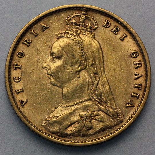 halber Sovereign Königin Victoria mit Krone Australien