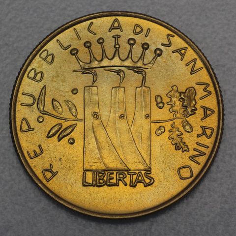 2 Scudi Goldmünze San Marino 1982 - Verteidigung der Freiheit