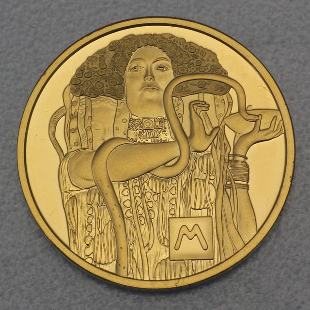 Goldmünze 50 Euro Österreich 2015 - Medizin - Klimt und seine Frauen