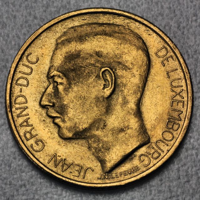 Luxemburg Goldmünze / Medaille Jean Grand Dux de Luxembourg Krone 1964