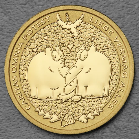 Goldmünze Ottifanten 2025 - Rüsselfanten