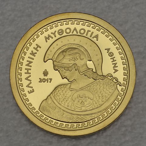 Goldmünze 100 Euro Griechenland 2017 Götter des Olymp - Athena