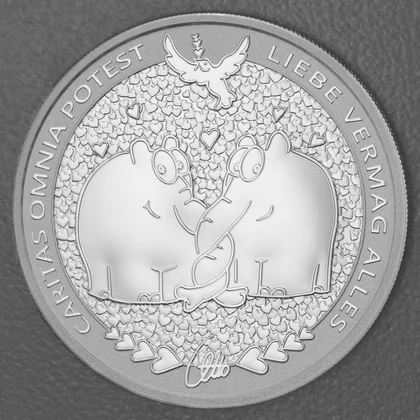 Ottifant Silbermünze Motiv 2024