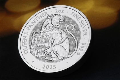 2oz Silbermünze, Queen's Panther 2025 der Serie Royal Tudor Beasts