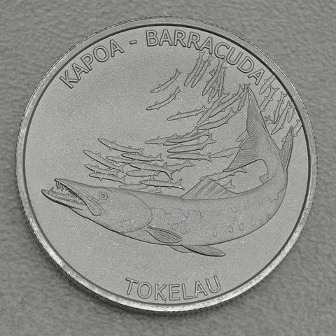 Silbermünze 1oz Territory of Tokelau 2017 - Kapua / Baraccuda (Barrakuda)