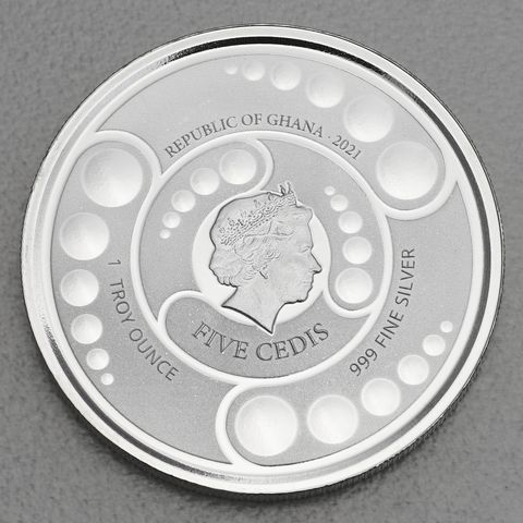 Silbermünze 1oz Ghana Ailen 2021