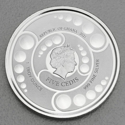 Silbermünze 1oz Ghana Ailen 2021