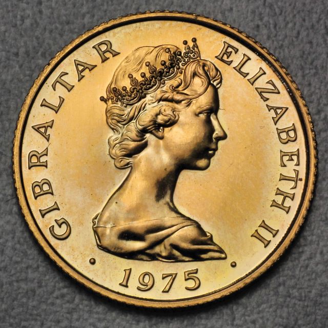 25 Pounds Goldmünze Gibraltar 1975