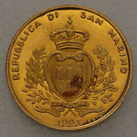 1 Scudo Goldmünze San Marino 1993 - Internationaler Währungsfond