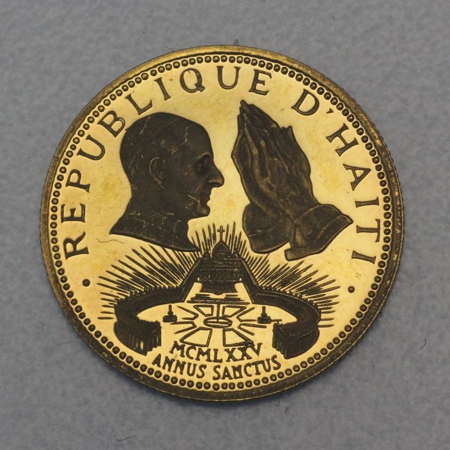 200 Gourdes Goldmünze Haiti 1975