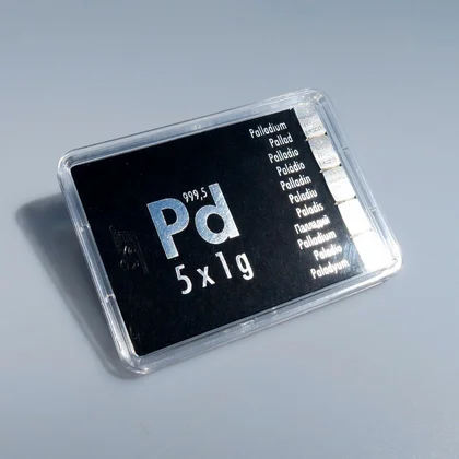 5 x 1g CombiBar® Palladiumtafeln