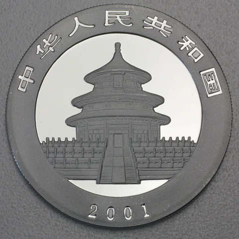 1oz Silbermünze Panda, 2001