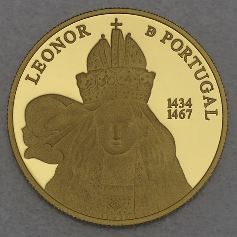 5 Euro Goldmünze Portugal 2013 - Queens of Europe D. Leonor de Portugal