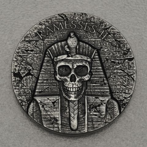 Silbermünze 2oz Tschad Ägyptische Relikte 2017 - Ramses II. after Life