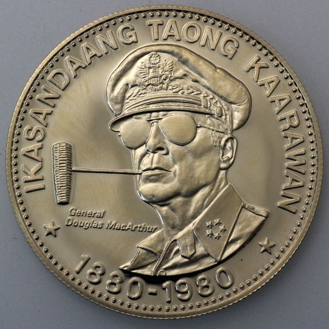 2500 Piso Goldmünze der Philippinen 1980 (nur 500er Gold somit Ankauf zum Schmelzgoldpreis)