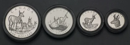 Platinmünzen Canada Wildlife Serie 2000 Deer / Reh 1oz, 1/2oz, 1/4oz, 1/10oz