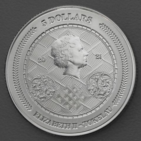 Silbermünze 1oz Tokelau - Chronos 2021