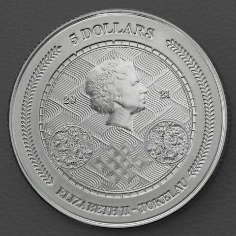 Silbermünze 1oz Tokelau - Chronos 2021