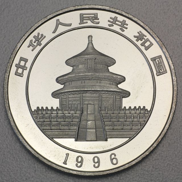 China Panda Silbermünze 1996