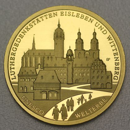 100 Euro Goldmünze "Luthergedenkstätten Eisleben & Wittenberg" 2017