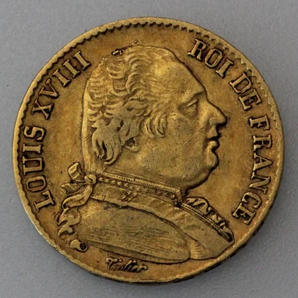 Goldmünze Louis XVIII 20 Francs 