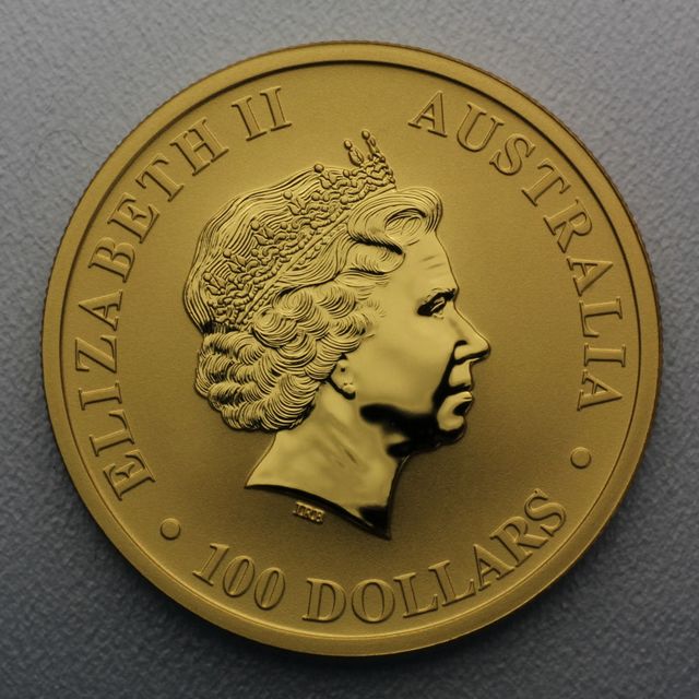 Goldmünze Australian Nugget 2011 Kopfseite Elisabeth II