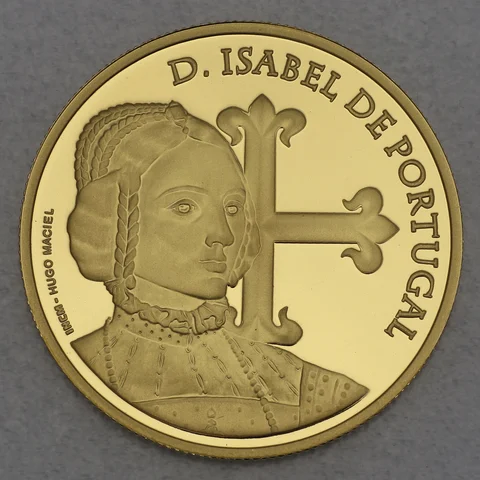 5 Euro Goldmünze Portugal 2013 - Queens of Europe D. Isabel de Portugal