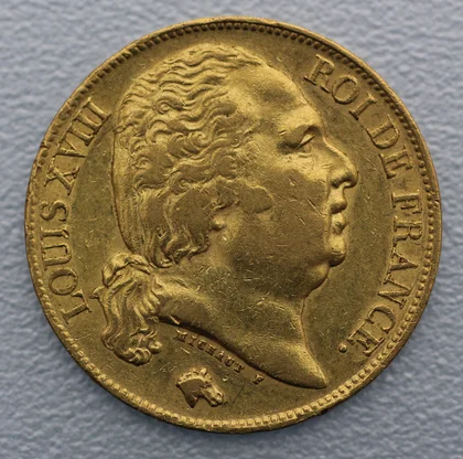 Goldmünze Louis XVIII 20 Francs 