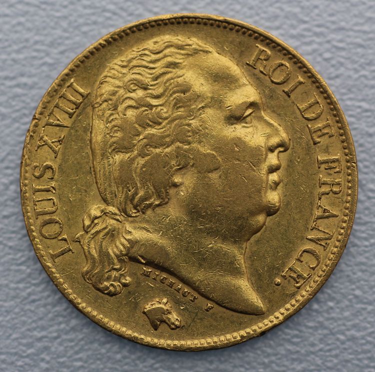 20 Francs Goldmünze Louis XVIII